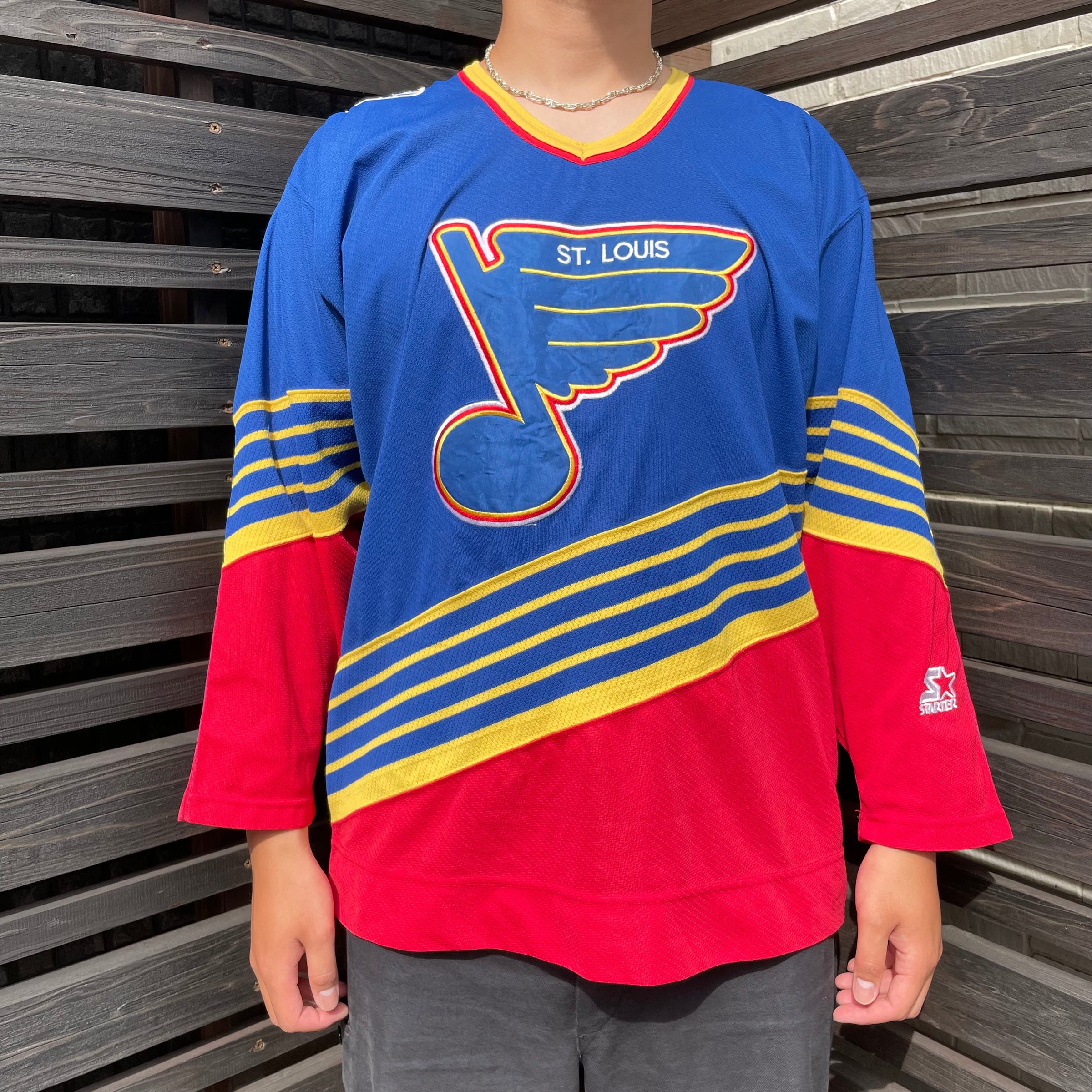 STARTER 90's NHL ST.LOUIS BLUES. ホッケーシャツ